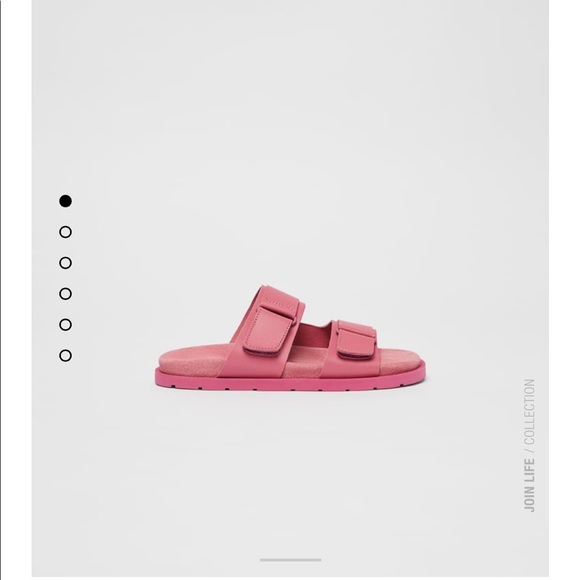 Beautiful leather slide sandals - Picture 4 of 11